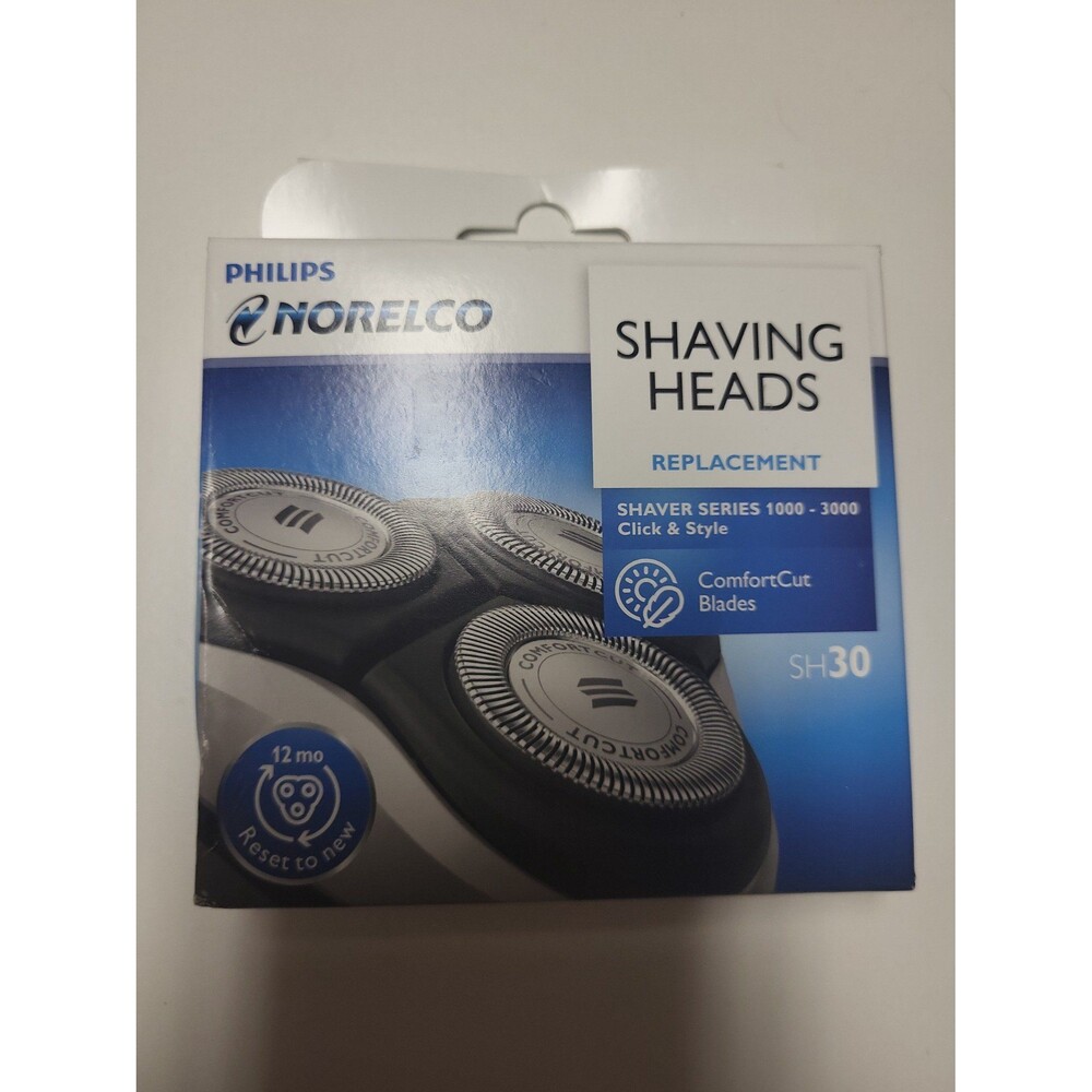 NWT Philips Norelco Shaving Head Replacement Comfort Cut Blades #SH30